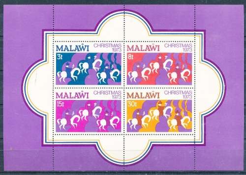 MALAWI  1973 -   Christmas   MINI - SHEET   -  FINE MINT