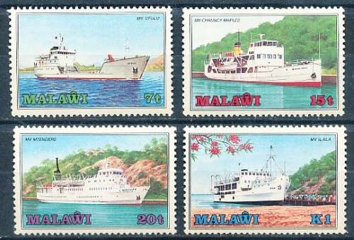 MALAWI  1985 -  Ships of Lake Malawi   FULL SET   -     MINT