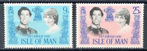 ISLE of MAN  - 1981   Royal Wedding   -   FINE    MINT