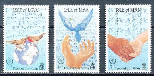 ISLE of MAN  - 1986   Chritsmas  stamps -  SET  - FINE  MINT