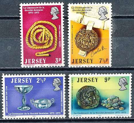 JERSEY   - 1973   Anniversary of La Societe Jersiaise  FULL SET  -  FINE MINT