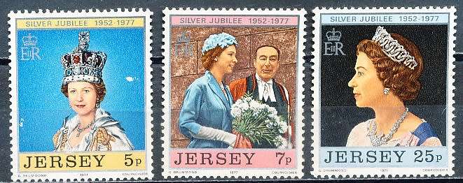 JERSEY   - 1977  Coronation of Queen Elizabeth II   FULL SET  -  FINE MINT
