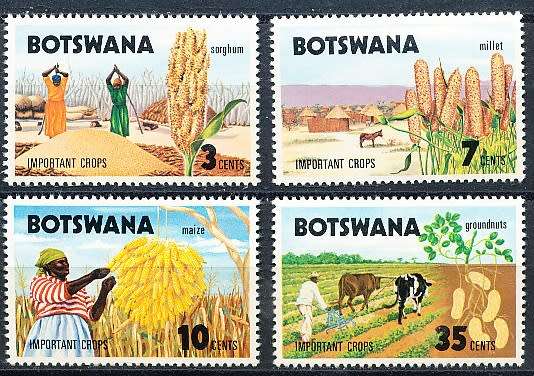 BOTSWANA  1971  -  Important Crops  SET     - FINE  MINT