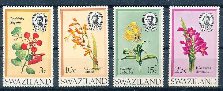 SWAZILAND   1971   -  Native Flowers   COMPLETE SET  -    MINT