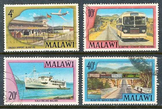 MALAWI  1977 -   Transport  FULL SET    -  FINE  USED