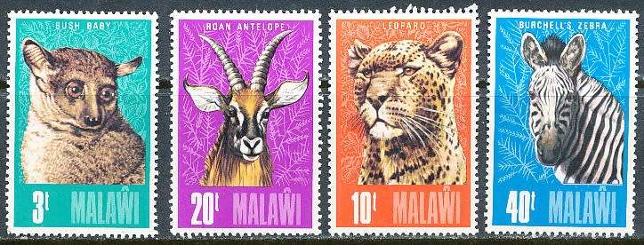 MALAWI  1975 -     Malawi Animals  FULL SET   -  FINE  MINT