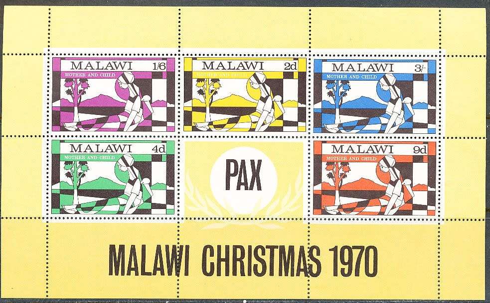 MALAWI  1970 -   Christmas -   MINI - SHEET   -   FINE  MINT