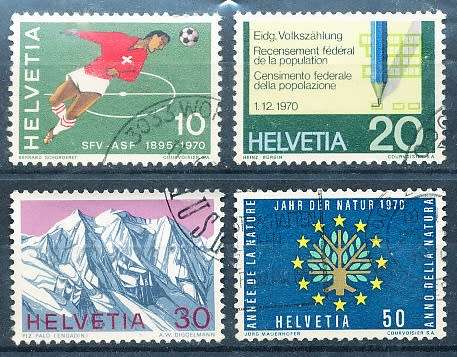 SWITZERLAND  1970 -   Swiss Football Association    SET   - FINE  USED