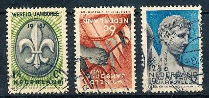 NETHERLANDS  1937  -  Jamboree  FULL  SET   - FINE USED