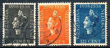 NETHERLANDS  1938  -   Queen Wilhelmina FULL  SET   - FINE USED