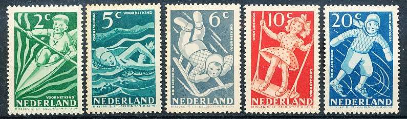 NETHERLANDS  1948  -    Child Care    FULL  SET   -   MINT