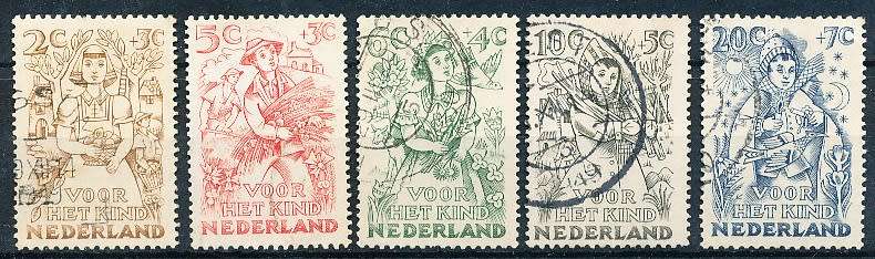 NETHERLANDS  1949  -    Child Care  FULL  SET   -   FINE USED