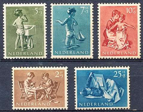 NETHERLANDS  1954  -  Child Care   FULL  SET   -  MINT