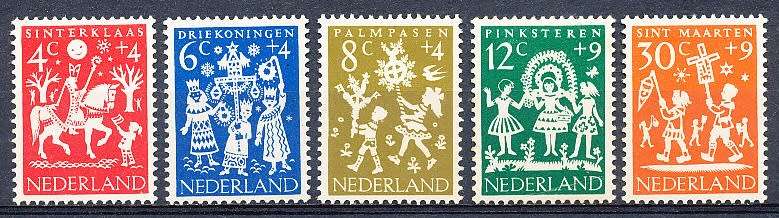 NETHERLANDS  1961  -  Child Care  FULL   SET   -  MINT