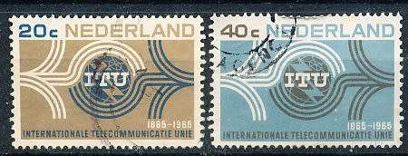 NETHERLANDS  1965  -   Anniversary of the UIT  FULL   SET   - FINE  USED