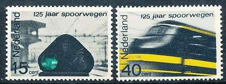 NETHERLANDS  1964  -    Anniversary of the Railways  FULL   SET   - MINT