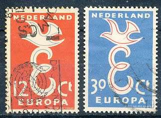 NETHERLANDS  1958  -  EUROPA Stamps  FULL  SET   - FINE USED
