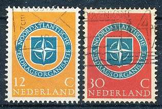 NETHERLANDS  1959  -  Anniversary of NATO   FULL  SET   - FINE USED