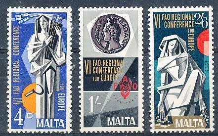 MALTA 1968  -    EUROPA Stamps -    FULL  SET   -   MINT