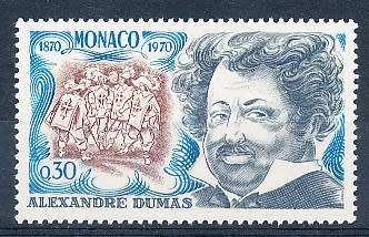 MONACO  1970   -  Alexandre Dumas  SINGLE ISSUE  - FINE  MINT