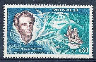 MONACO  1970   -  Meditations Poetiques   SINGLE ISSUE  - FINE  MINT
