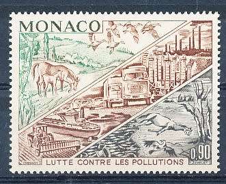 MONACO  1972   -   Anti-pollution Campaign   SINGLE ISSUE  - FINE  MINT
