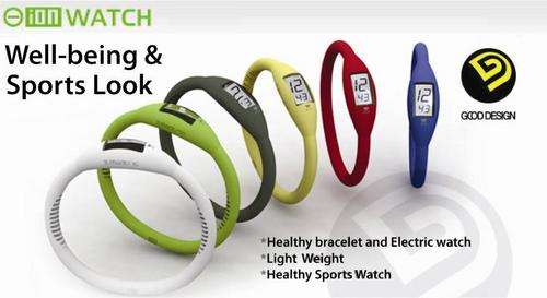 Minus Ion Waterproof Sport Wrist Healthy Bracelet Multi Functional Electric Watch