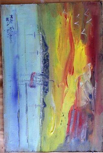 UNFRAMED MIKE TALJAARD ORIGINAL OIL PAINTING (TABLE MOUNTAIN  1820)