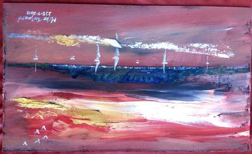 UNFRAMED MIKE TALJAARD ORIGINAL OIL PAINTING (TABLE MOUNTAIN 2013)