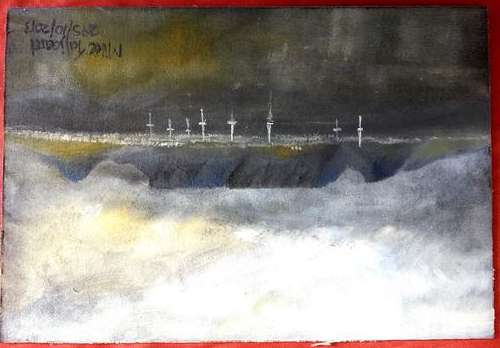 ORIGINAL OIL PAINTING MADIBA'S VIEW (TABLE MOUNTAIN)