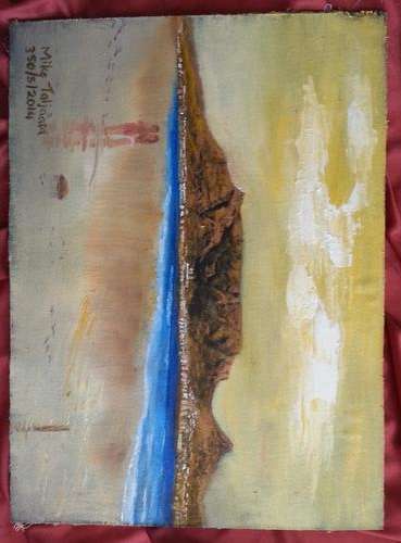 MIKE TALJAARD ORIGINAL OIL PAINTING (TABLE MOUNTAIN)