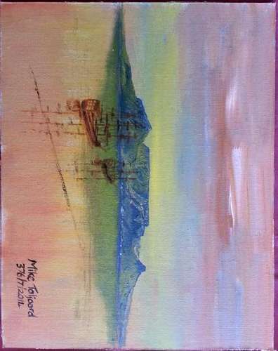 MIKE TALJAARD ORIGINAL OIL PAINTING (TABLE MOUNTAIN)