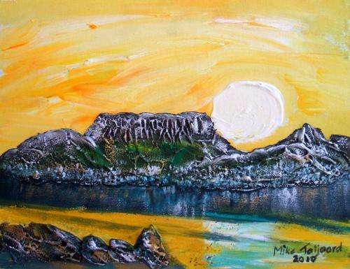 TABLE MOUNTAIN, CAPE TOWN, SOUTH AFRICA, EARLY SUNSET by Mike Taljaard