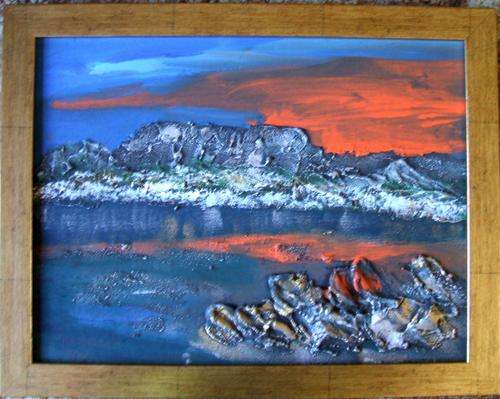 TABLE MOUNTAIN, CAPE TOWN, SOUTH AFRICA,  SUNSET T9 by Mike Taljaard