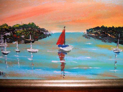 MIKE TALJAARD ORIGINAL - GOLDEN BAY AT SUNSET (M1)