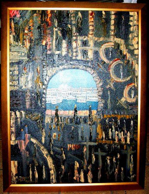 MIKE TALJAARD ORIGINAL - OIL ON CANVAS, VIEW OF THE CITY