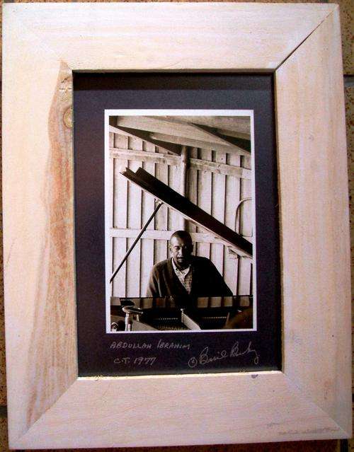 FRAMED ABDULLAH EBRAHIM PHOTO 1977 PLAYING THE PIANO, JAZZ ARTIST