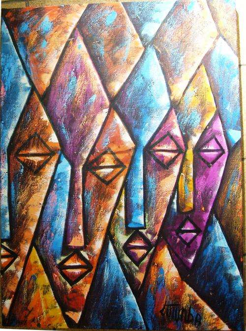 R1 START !!! 2 X MASSIVE OIL PAINTINGS, ABSTRACT ART SIGNED BY ARTIST