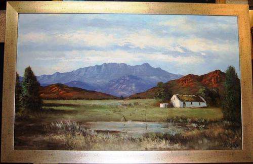 CRAZY R1 START, FRAMED DON BENZIEN ORIGINAL OIL PAINTING