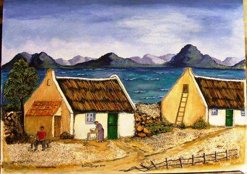 ORIGINAL ACRYLIC WAENHUIS KRANS BY ARTIST DINA BURGER