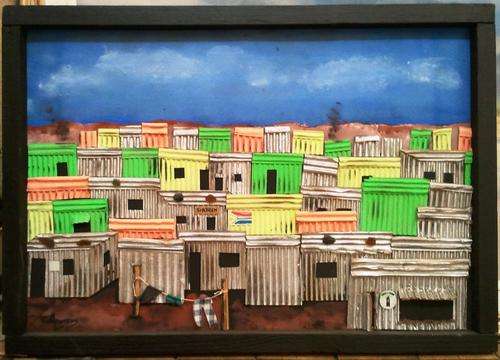 FRAMED ORIGINAL MIXED MEDIA, SHEBEEN BY C. ANDREWS