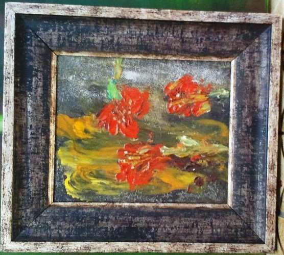 FRAMED ORIGINAL ACRYLIC PAINTING ON CANVAS BOARD BY ARTIST MIKE TALJAARD 2009