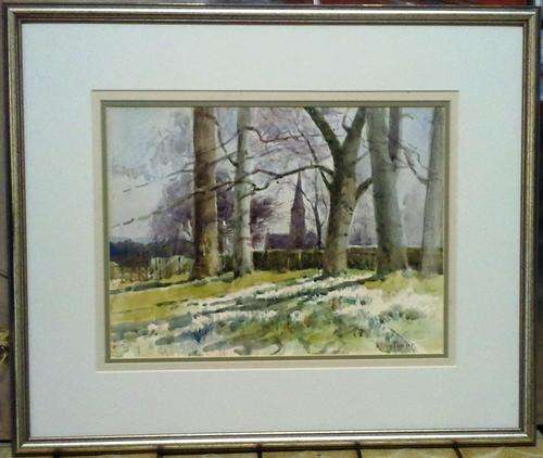 FRAMED ORIGINAL WATER COLOUR SIGNED BY ARTIST ALICA FOWLER
