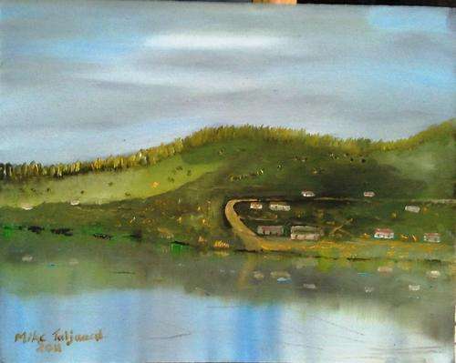 MIKE TALJAARD ORIGINAL OIL PAINTING ON BOARD CANVAS (MOSSELBAY LANDSCAPE)