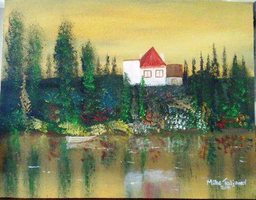 MIKE TALJAARD ORIGINAL OIL PAINTING ON BOARD CANVAS (ALBERTSVILLE)