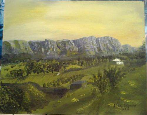 MIKE TALJAARD ORIGINAL OIL PAINTING ON BOARD CANVAS (CONSTANTIA TO WYNBERG HILL)
