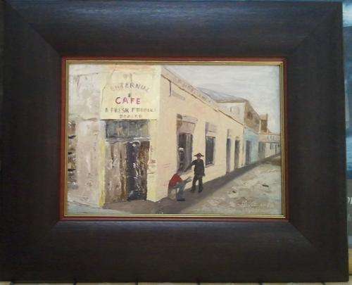 (Free Postage) MIKE TALJAARD ORIGINAL OIL PAINTING (36 HARRINGTON ROAD, OLD DISTRICT SIX, CAPE TOWN)