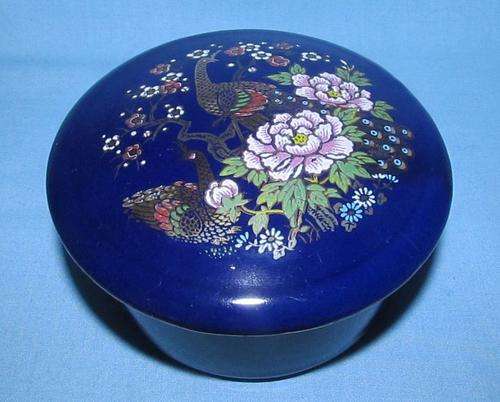 Cobalt Blue Lidded Trinket Bowl