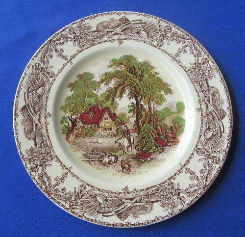Clarice Cliff Royal Staffordshire "Rural Scenes" Display/Rack Plate