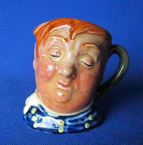 Royal Doulton Dickensware "Fat Boy" Character Jug - Old Green A Mark